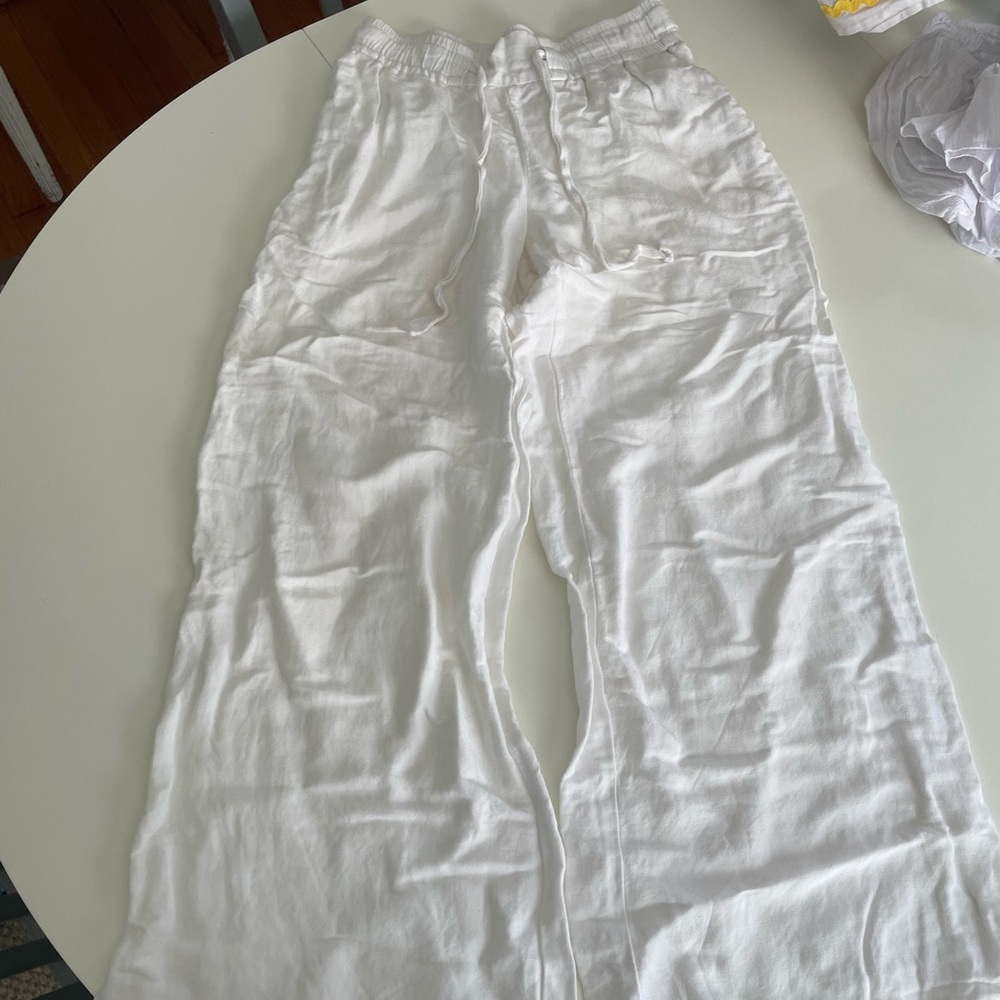 A New Day White Linen Pant - Size XS